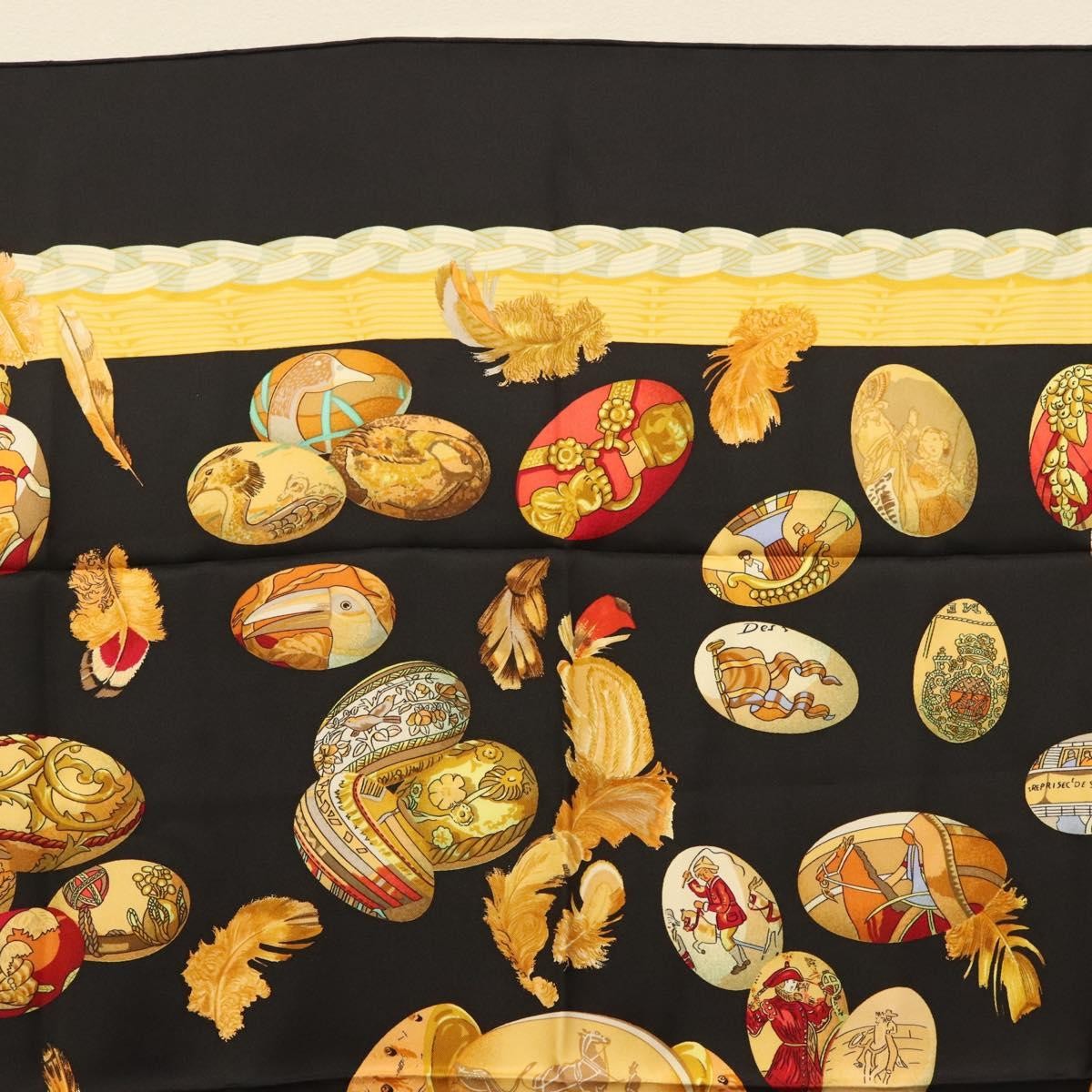 Hermes Carré 90 Silk multicolor, BLACK, SILK, Scarve & shawl