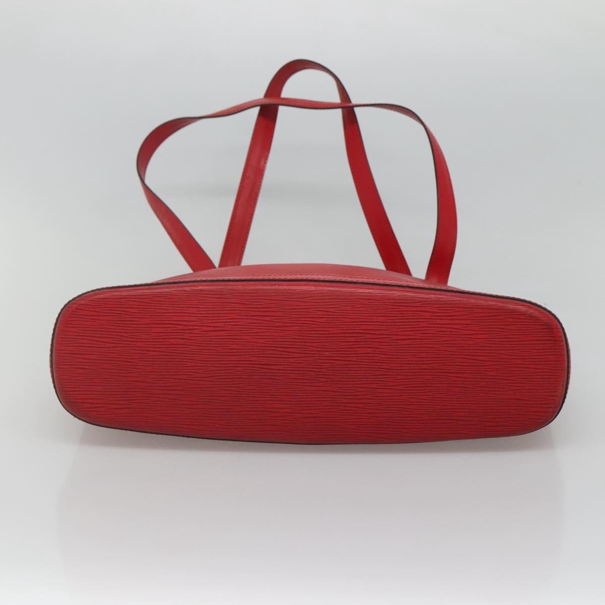 Louis Vuitton Lussac Handbag Epi Leather, RED, LEATHER, Shoulder bag