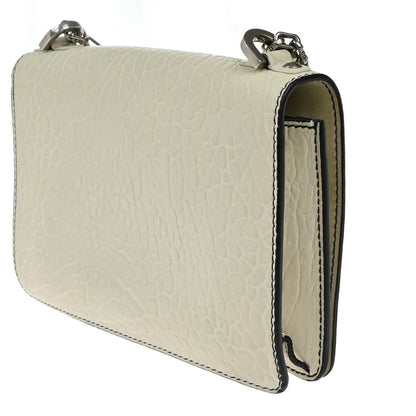 Christian Dior J'Adior Flap Bag Canyon Grained Lambskin with Mosaic Detail, White, Leather, Shoulder Bag