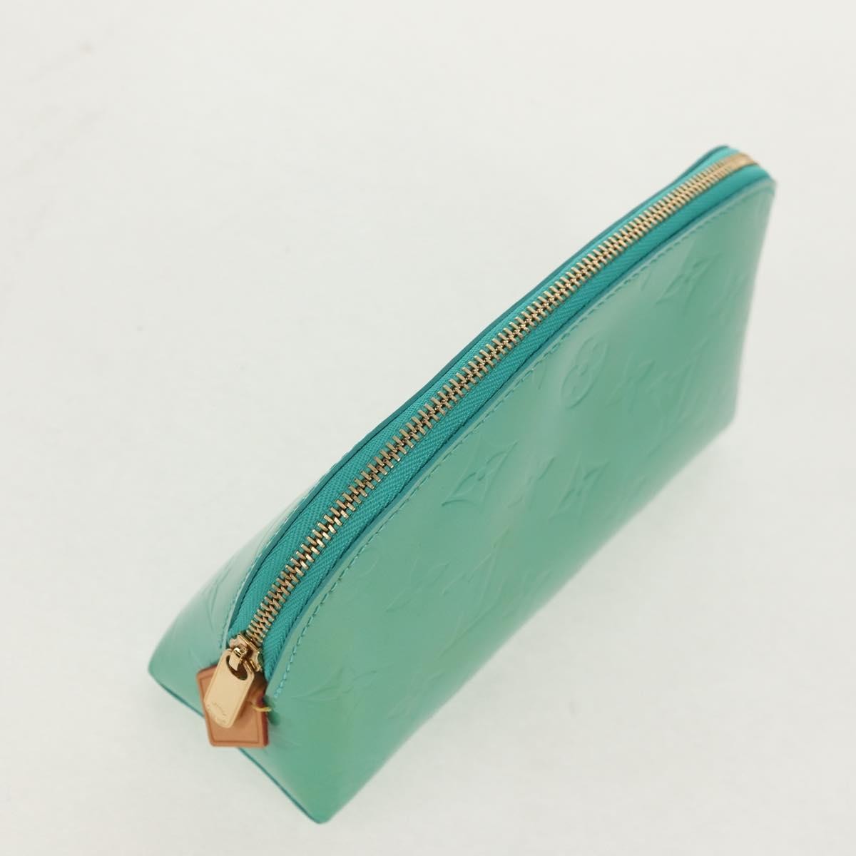 Louis Vuitton Cosmetic Pouch Monogram Vernis, BLUE, PATENT_LEATHER, Clutche & pouche