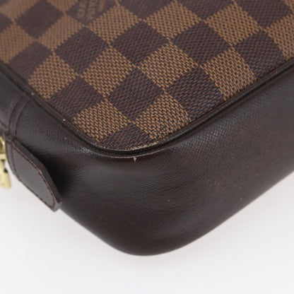 Louis Vuitton Trousse Toilette Damier Canvas, BROWN, CANVAS, Clutche & pouche