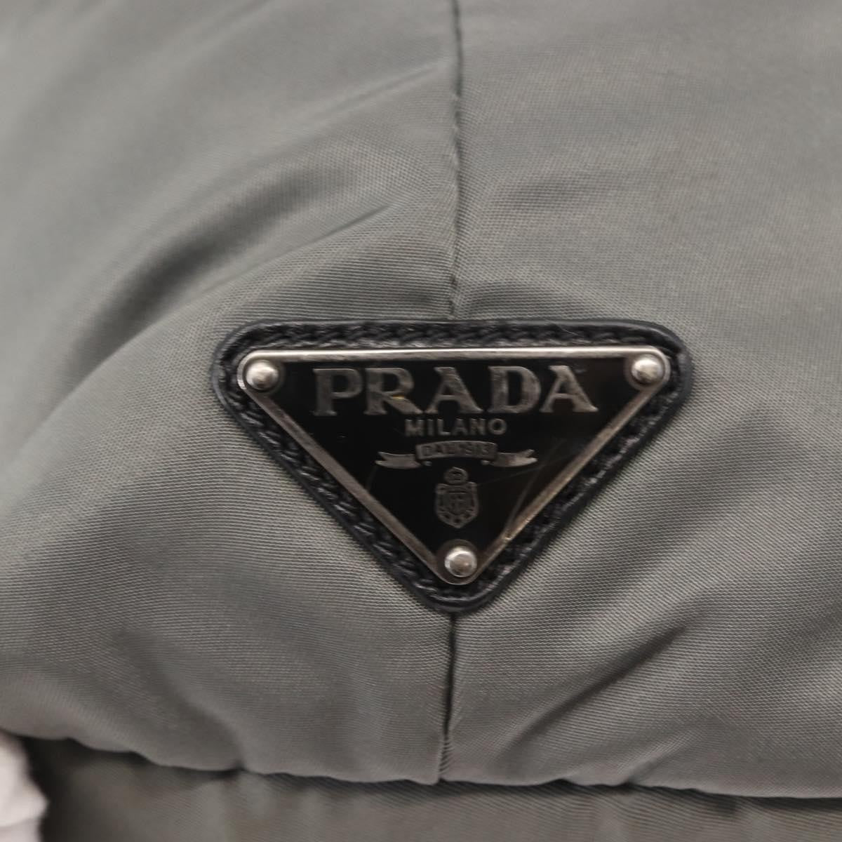 Prada Convertible Double Tote Tessuto, Black, Nylon, Handbag