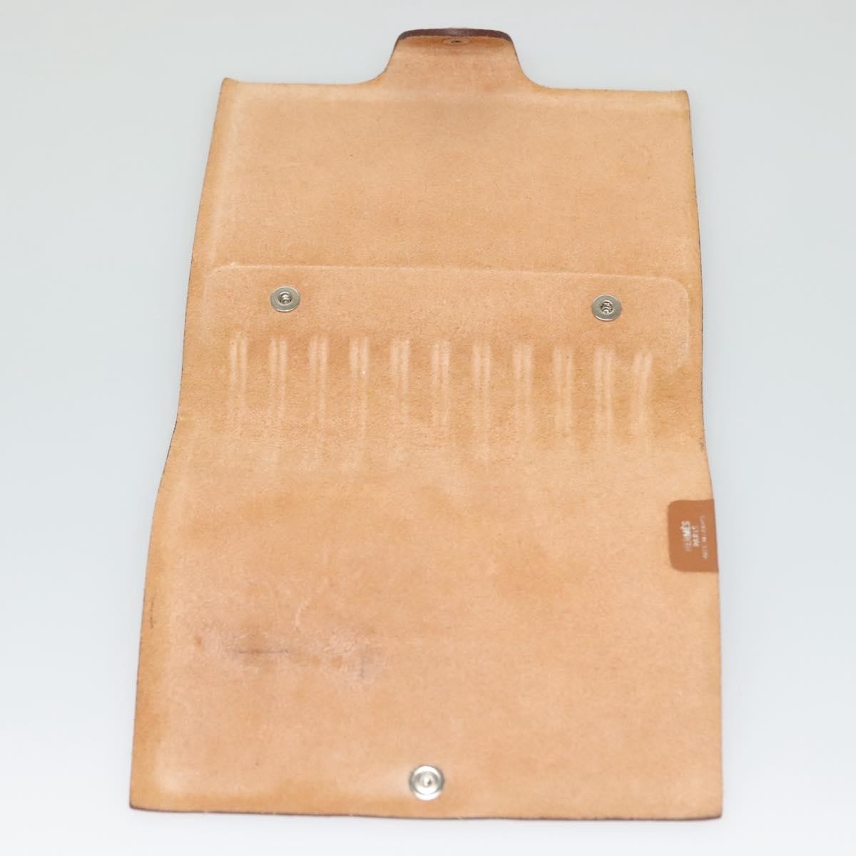 Hermes Ulysse Agenda Cover Leather, BROWN, LEATHER, Clutche & pouche