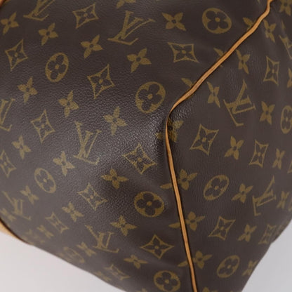 Louis Vuitton Keepall Bag Monogram Canvas, BROWN, CANVAS, Travel bag
