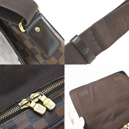 Louis Vuitton Shelton Messenger Bag Damier, BROWN, CANVAS, Shoulder bag