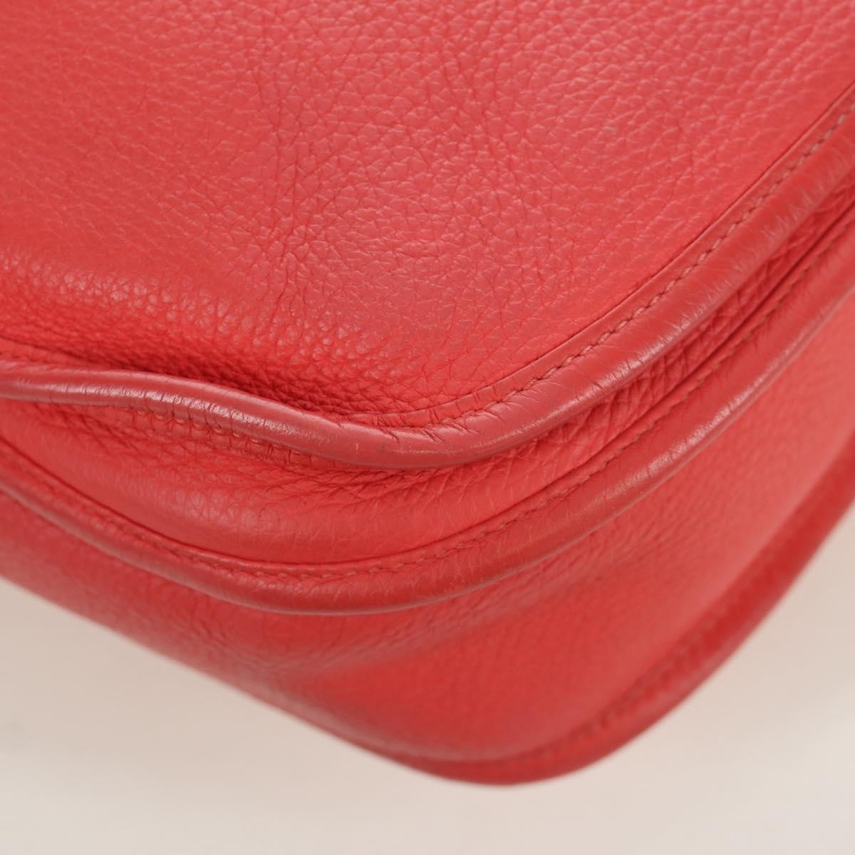 Hermes Evelyne Bag Gen III Clemence, Pink, Leather, Shoulder Bag