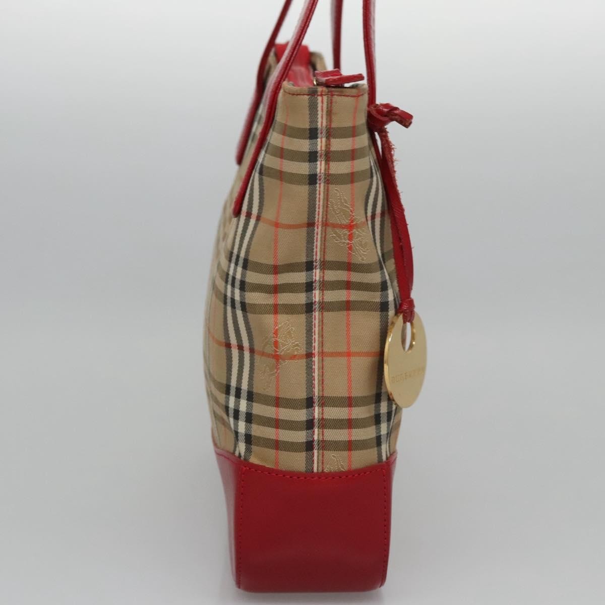 Burberry Nova Check Handbag Nova Check Canvas and leather, BEIGE, CANVAS, Handbag