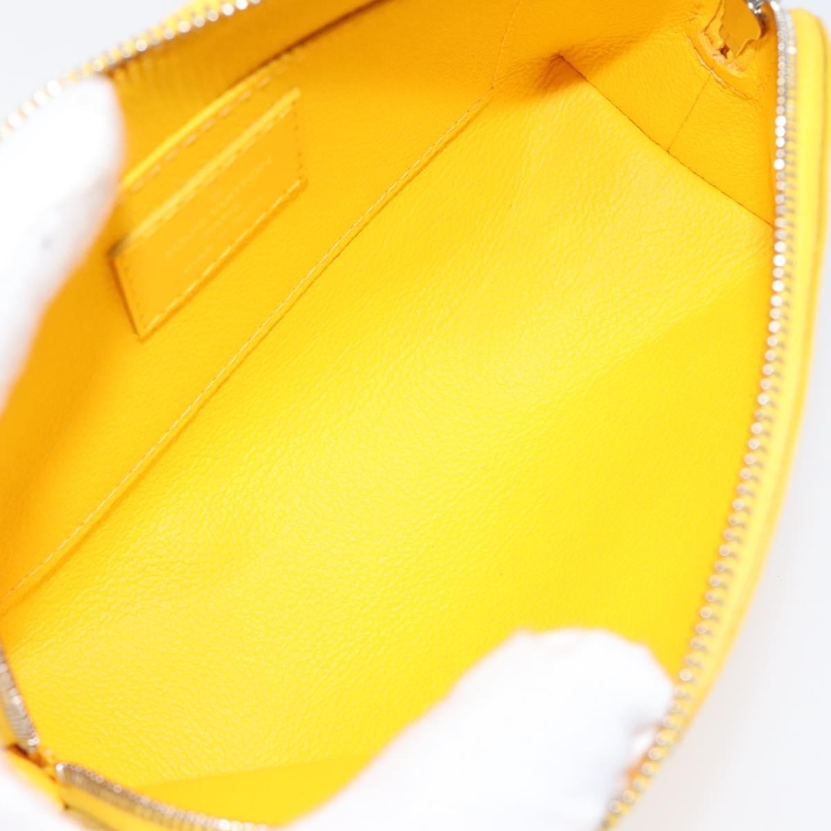 Louis Vuitton Cosmetic Pouch Epi Leather, YELLOW, LEATHER, Toiletry Case