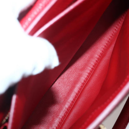 Salvatore Ferragamo Lotty Satchel Leather, RED, LEATHER, Handbag