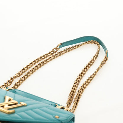 Louis Vuitton New Wave Chain Bag Quilted Leather, Blue, Leather, Shoulder Bag