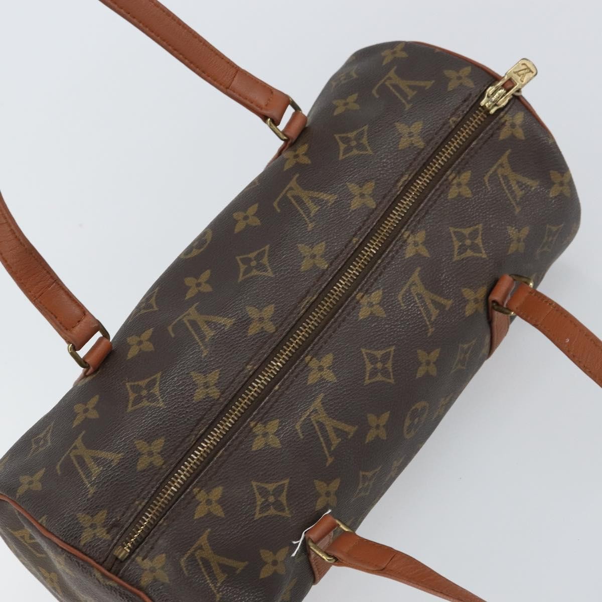Louis Vuitton Papillon Handbag Monogram Canvas, BROWN, CANVAS, Handbag
