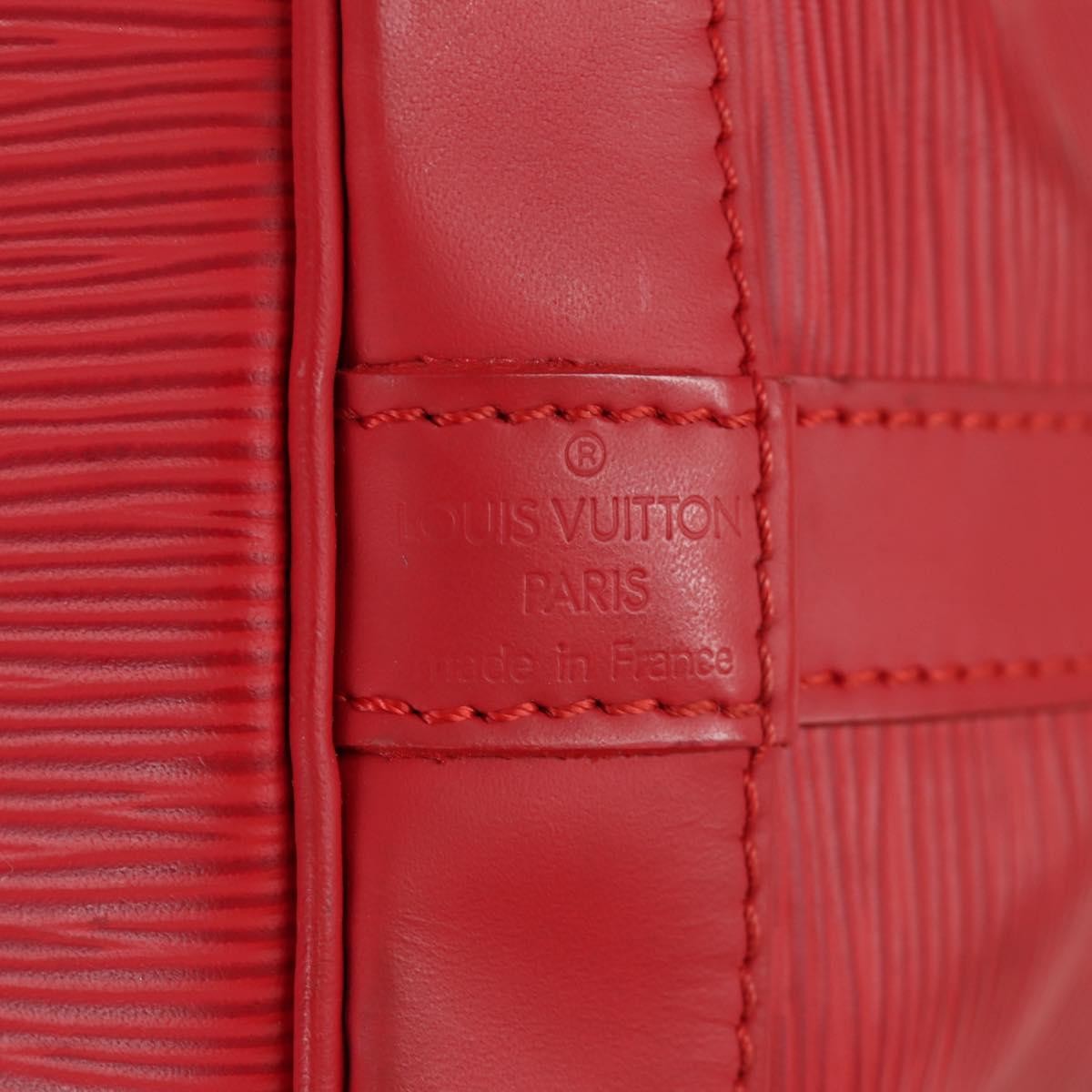 Louis Vuitton Petit Noe Handbag Epi Leather, Red, Leather, Shoulder Bag