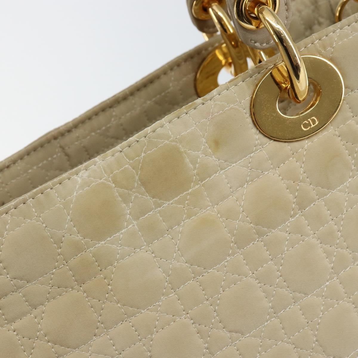 Christian Dior Lady Dior Bag Nylon, BEIGE, NYLON, Handbag