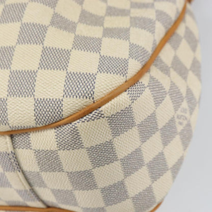 Louis Vuitton Evora Handbag Damier, WHITE, CANVAS, Tote bag