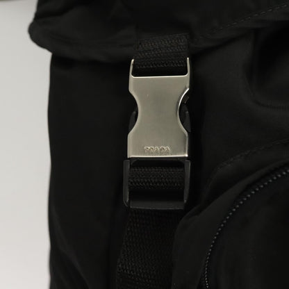 Prada Logo Backpack Tessuto, BLACK, NYLON, Backpack