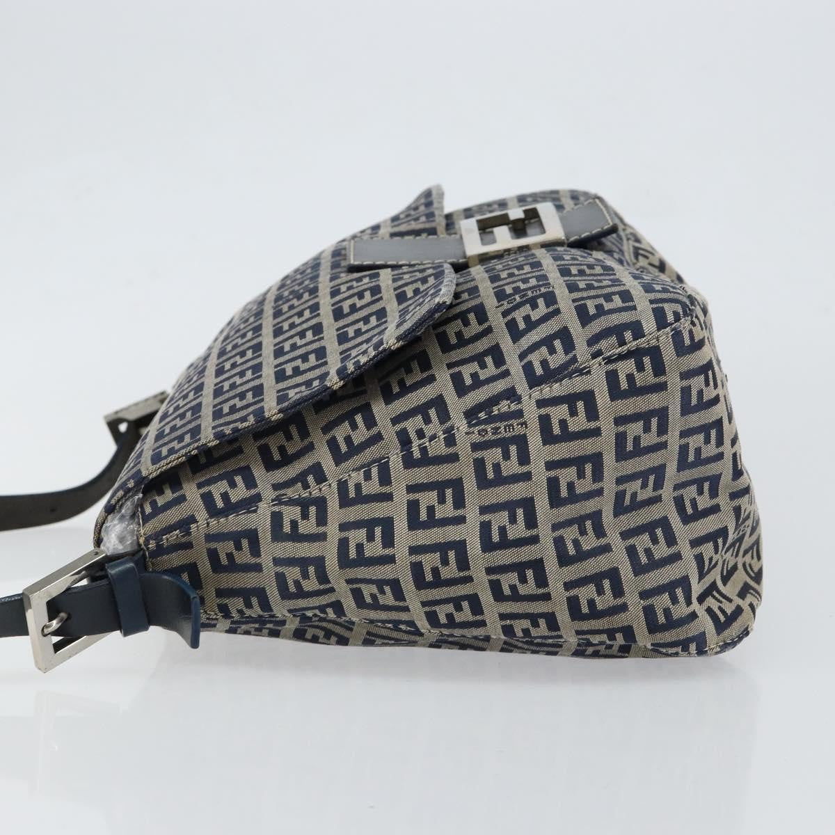 Fendi Mama Forever Bag Zucchino Canvas, NAVY, CANVAS, Tote bag