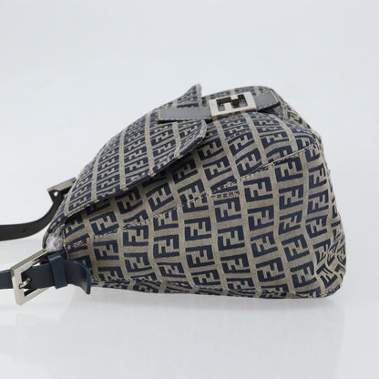 Fendi Mama Forever Bag Zucchino Canvas, NAVY, CANVAS, Tote bag