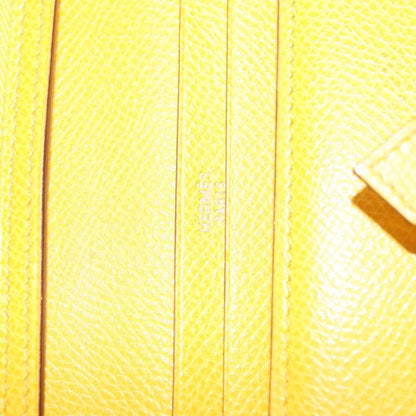 Hermes Bearn Wallet Epsom, YELLOW, LEATHER, Wallets