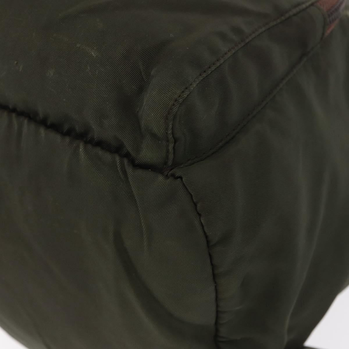 Prada Front Pocket Backpack Tessuto, Khaki, Nylon, Backpack