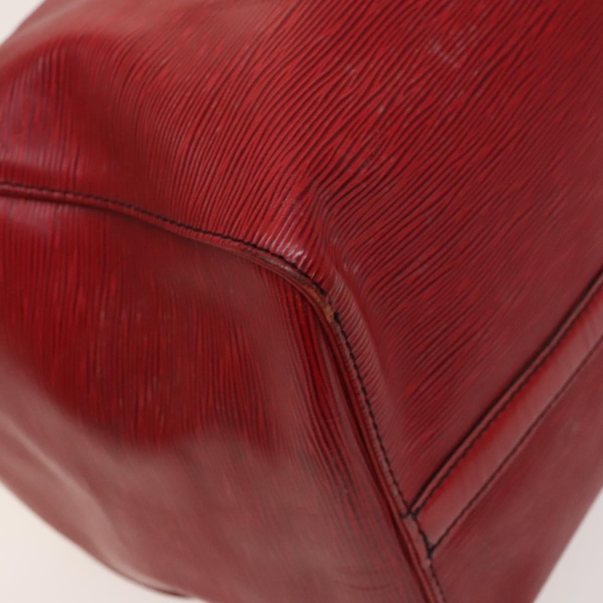 Louis Vuitton Keepall Bag Epi Leather, RED, LEATHER, Travel bag