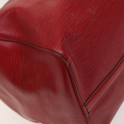 Louis Vuitton Keepall Bag Epi Leather, RED, LEATHER, Travel bag