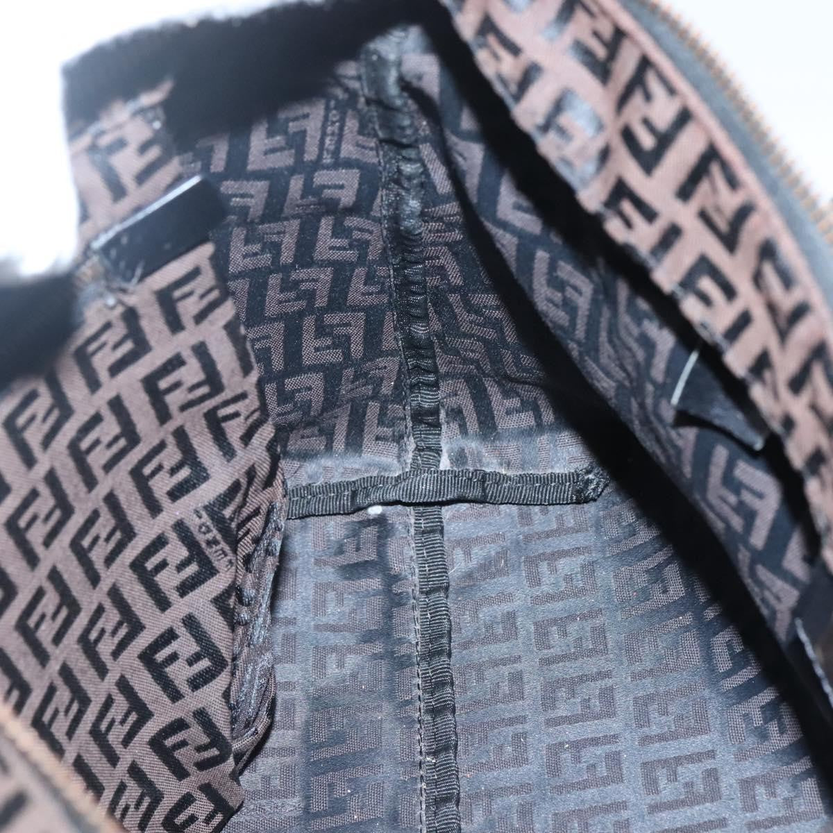 Fendi Roll Tote Zucca Canvas, BROWN, CANVAS, Tote bag