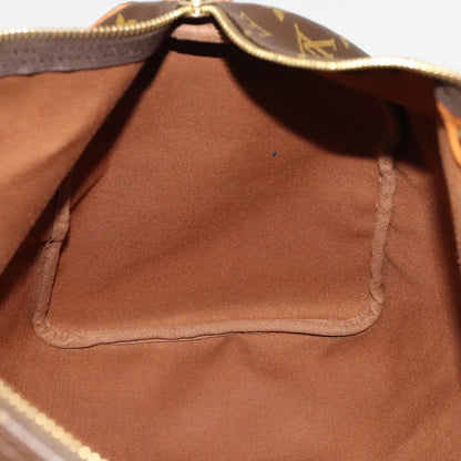 Louis Vuitton Keepall Bag Monogram Canvas, BROWN, CANVAS, Travel bag