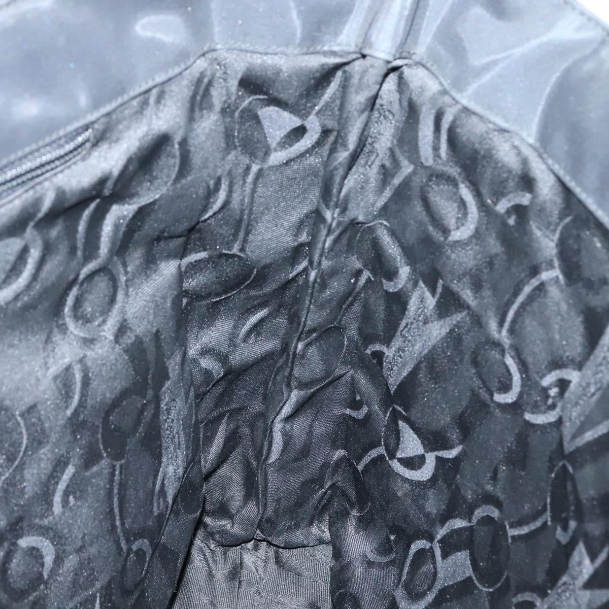 Salvatore Ferragamo Gancini Tote Nylon, BLACK, NYLON, Tote bag