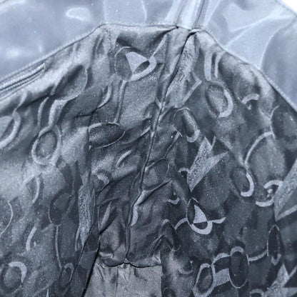 Salvatore Ferragamo Gancini Tote Nylon, BLACK, NYLON, Tote bag