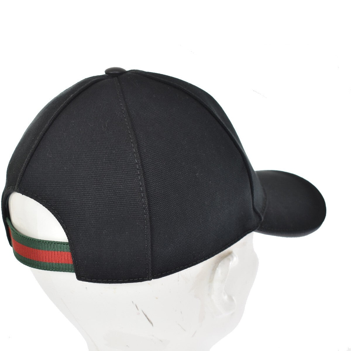 Gucci Web Baseball Cap GG Canvas, BLACK, CANVAS, Head accessory