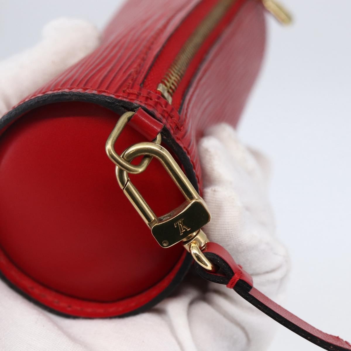 Louis Vuitton Soufflot Pochette Epi Leather, RED, LEATHER, Clutche & pouche