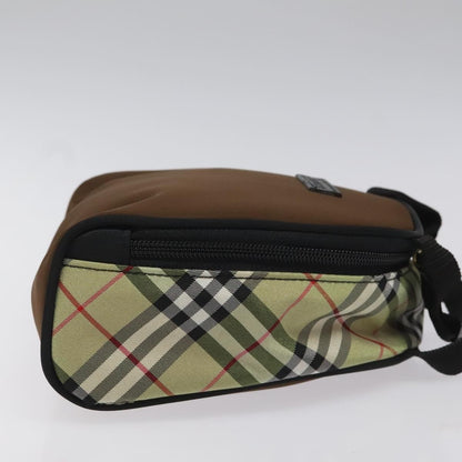 Burberry Nova Check Handbag Nylon, BROWN, NYLON, Handbag