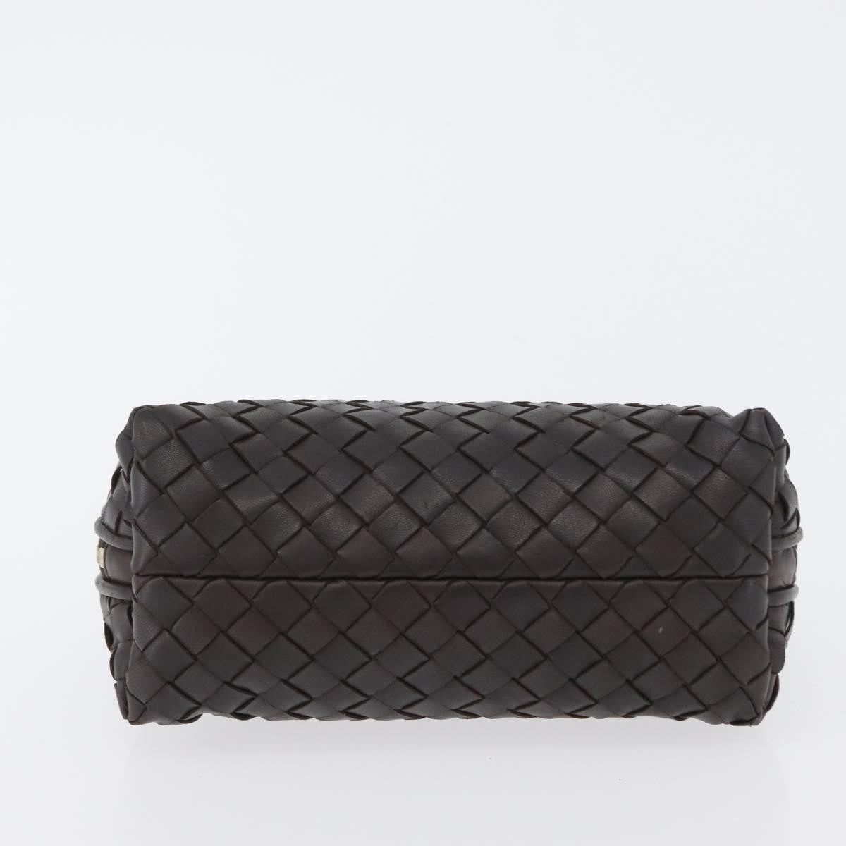 Bottega Veneta Intrecciato Leather, BROWN, LEATHER, Clutche & pouche