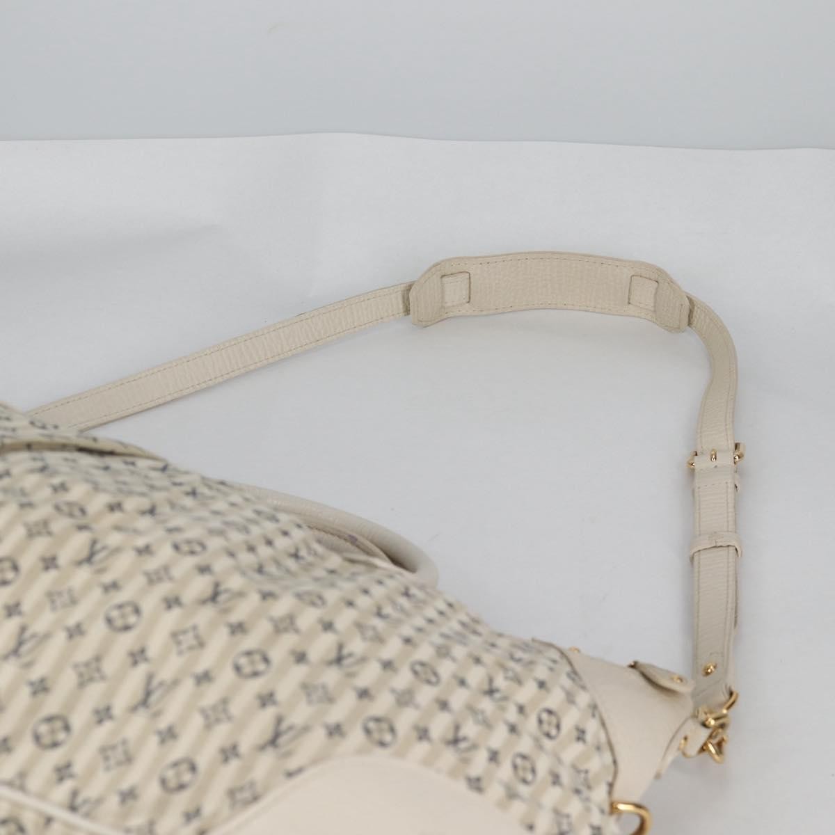 Louis Vuitton Marina Handbag Mini Lin Croisette, BEIGE, CANVAS, Handbag