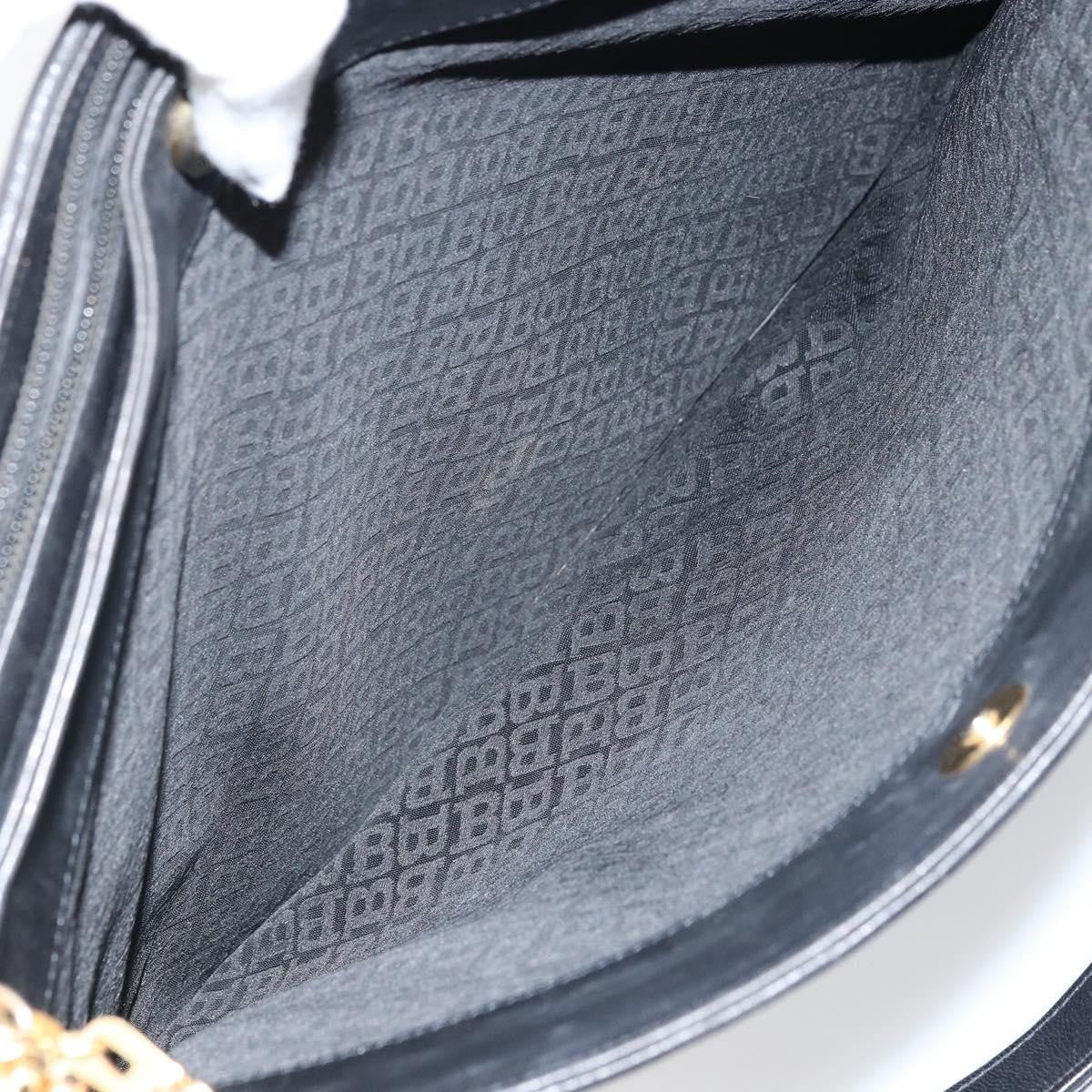 Bally Vintage Tote Bag Quilted Leather, Black, Leather, Tote Bag