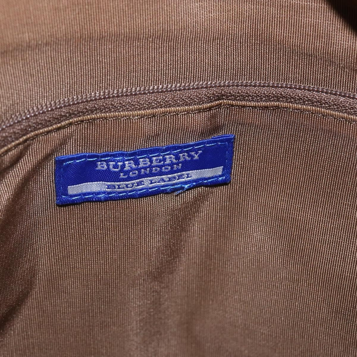 Burberry Blue Label Handbag Leather, BROWN, LEATHER, Handbag