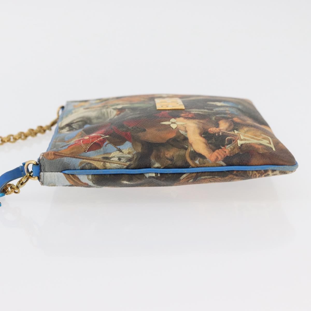 Louis Vuitton Pochette Clutch Limited Edition Jeff Koons Monet Print Canvas, Multicolour, Canvas, Clutch