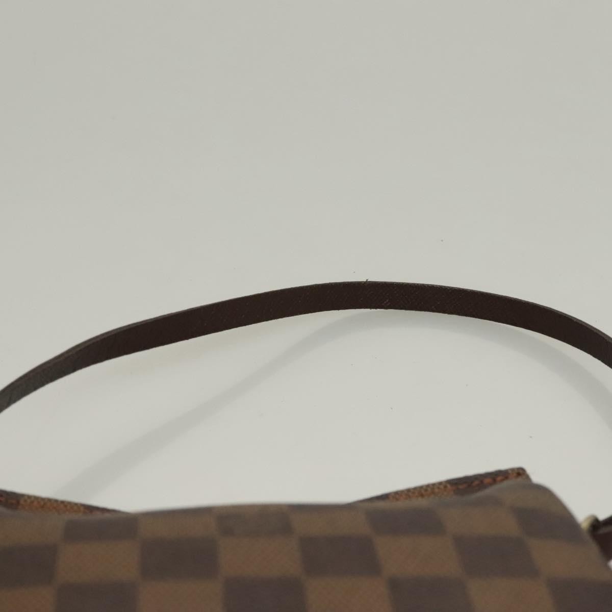 Louis Vuitton Trousse Make Up Bag Damier, BROWN, CANVAS, Clutche & pouche