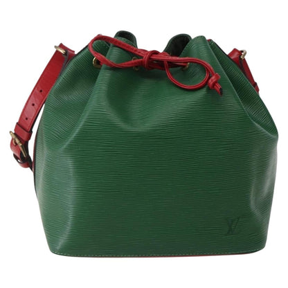 Louis Vuitton Bicolor Petit Noe Handbag Epi Leather, GREEN, LEATHER, Shoulder bag