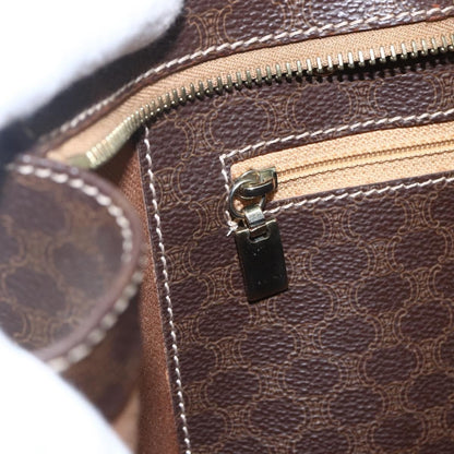 Celine Vintage Macadam Tote bag Canvas and Leather, BROWN, CANVAS, Tote bag