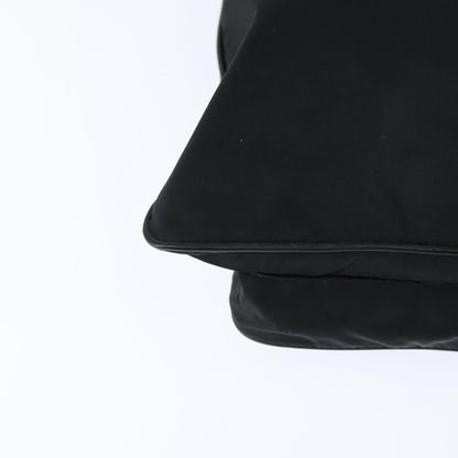 Prada Front Pocket Messenger Bag Tessuto, Black, Nylon, Shoulder Bag