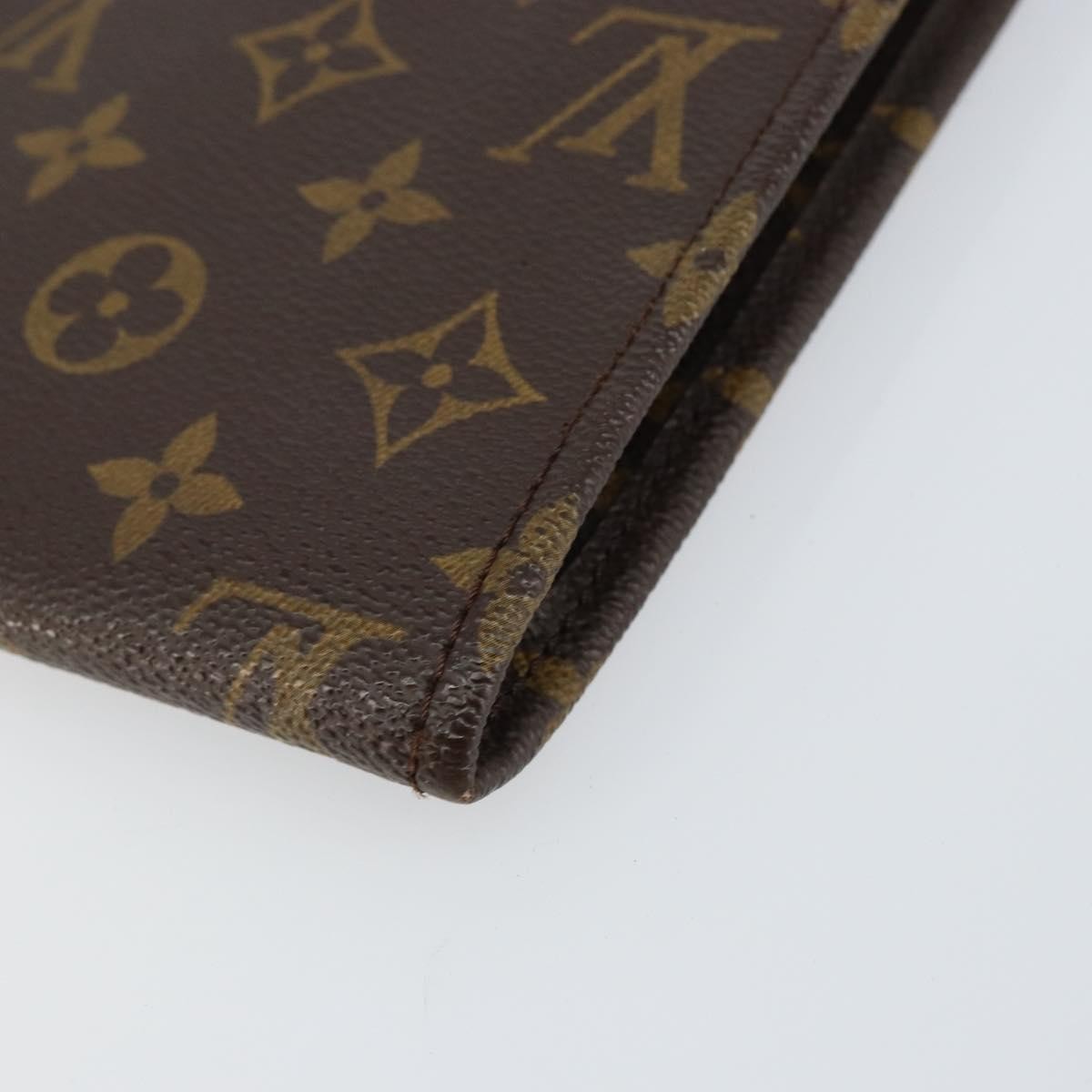 Louis Vuitton Poche Documents Monogram Canvas, BROWN, CANVAS, Briefcase