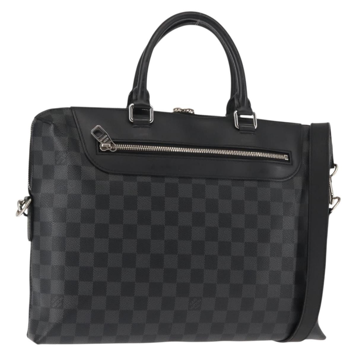 Louis Vuitton Porte-Documents Jour NM Bag Damier Graphite, BLACK, CANVAS, Briefcase