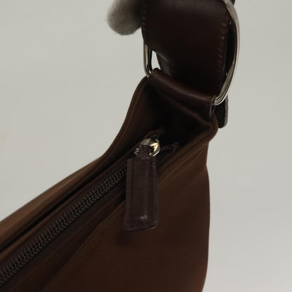 Salvatore Ferragamo Vala Shoulder Bag Canvas, BROWN, CANVAS, Shoulder bag