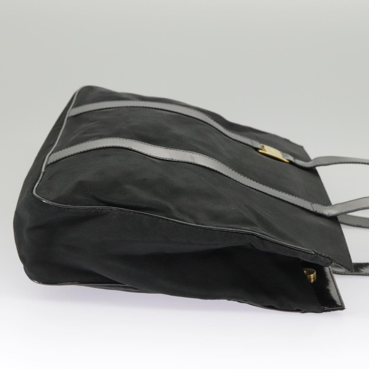 Salvatore Ferragamo Vala tote Canvas, BLACK, CANVAS, Tote bag