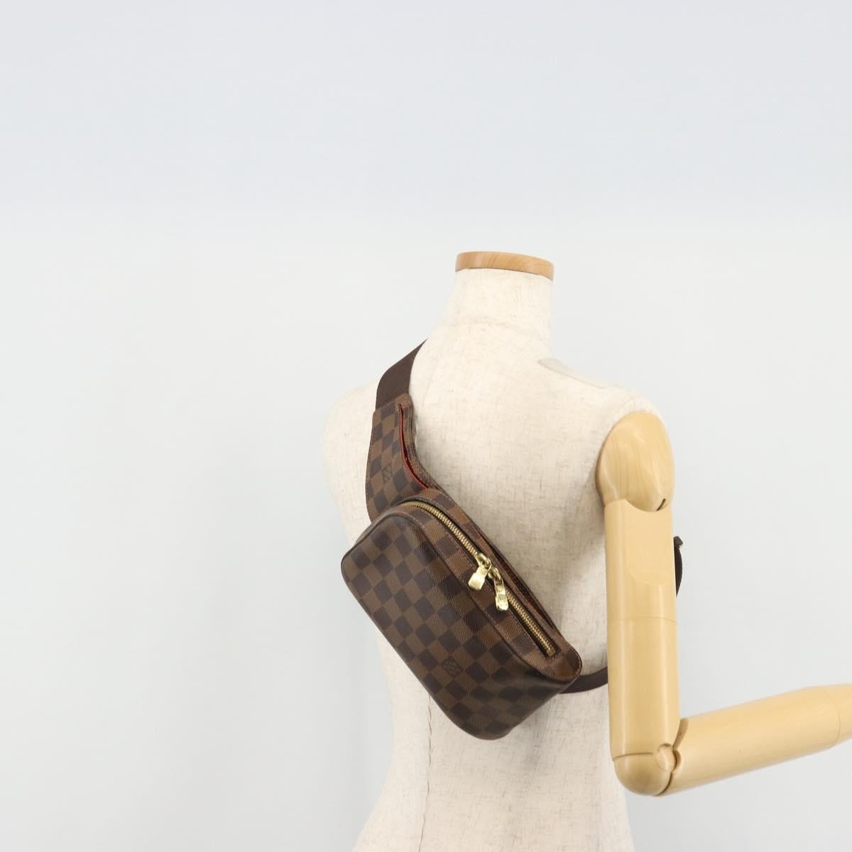 Louis Vuitton Geronimos Waist Bag Damier, Brown, Canvas, Shoulder Bag