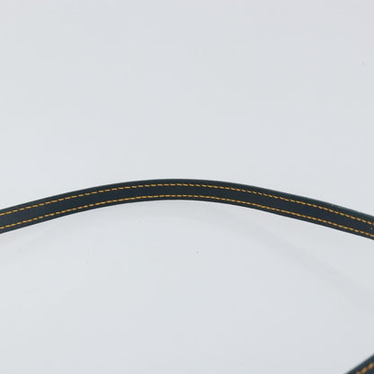 Christian Dior Vintage Saddle Bag Diorissimo Canvas, NAVY, CANVAS, Clutche & pouche