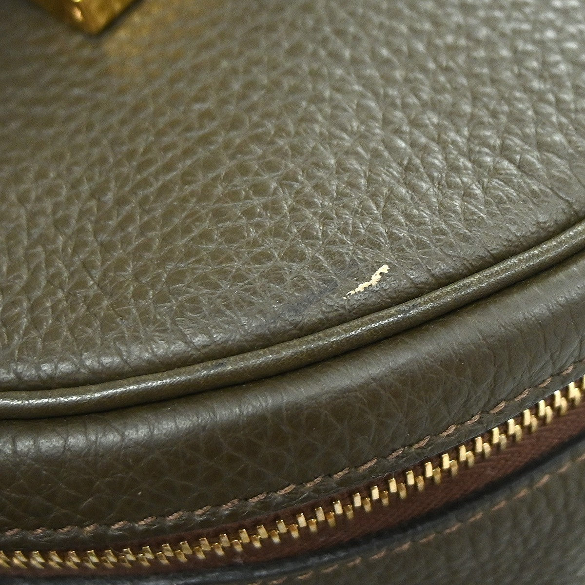 Hermes Intercity Victoria Travel Case Leather, KHAKI, LEATHER, Clutche & pouche