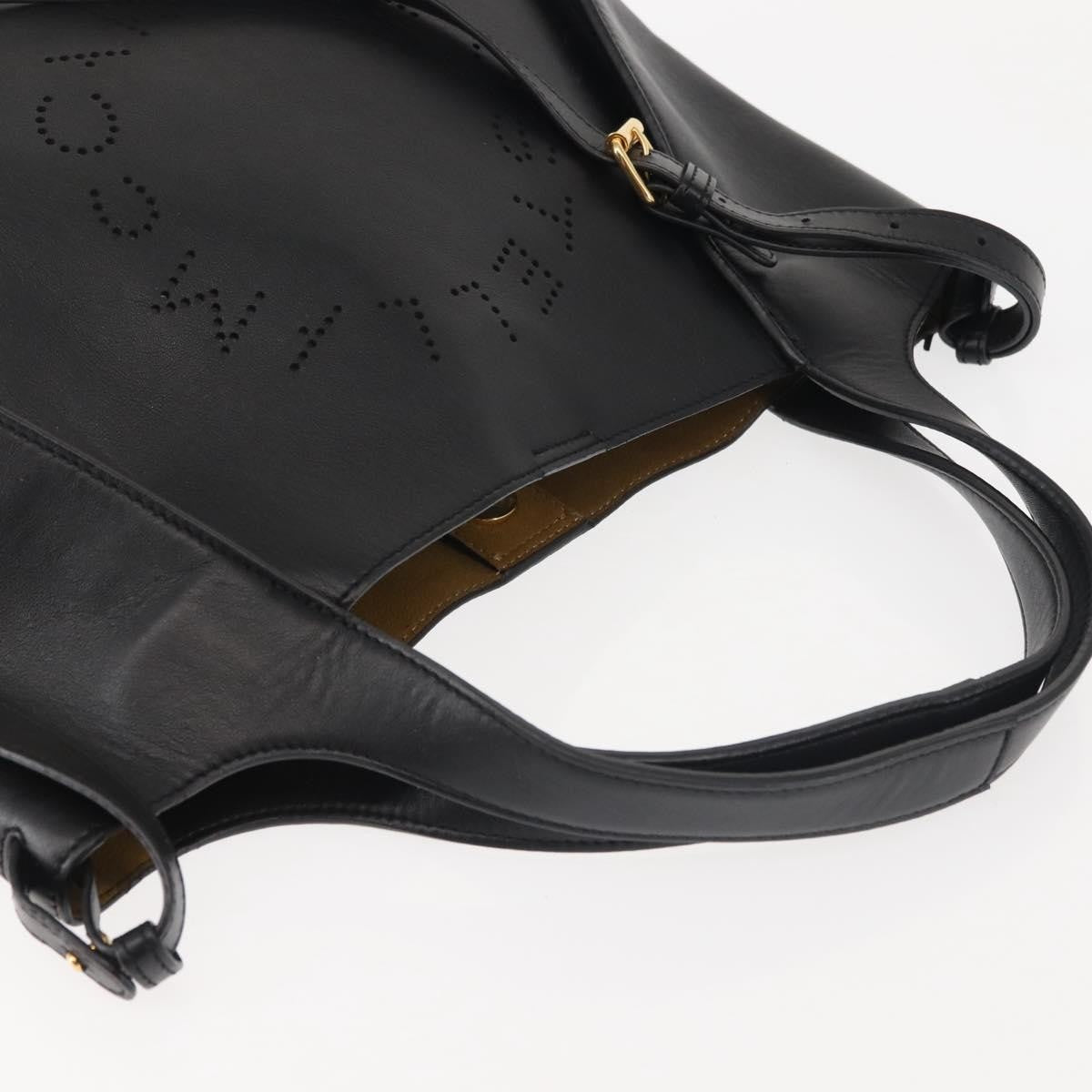 Stella McCartney Cabas tote bag leather, BLACK, LEATHER, Handbag