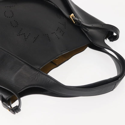 Stella McCartney Cabas tote bag leather, BLACK, LEATHER, Handbag